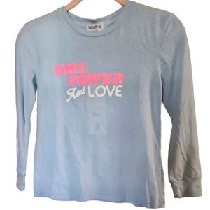 Wildfox Kids Long Sleeve Crew Girl Power and Love